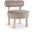 Ambre Vegan Shearling Fabric Upholstered Accent Chair In Beige and Natural