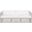 Amelia 3 Seat Sofa with Cushion In Polar and Matte White