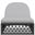 Amelia Chaise Lounge with Cushion In Moon and Matte Charcoal