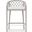 Amelia Counter Stool with Cushion In Polar and Matte White
