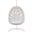 Amelia Hanging Chair with Cushion In Polar and Matte White