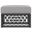 Amelia Ottoman with Cushion In Moon and Matte Charcoal