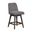 Amelia Swivel Counter Stool Set of 2 In Gray