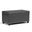 Amelia Vegan Faux Leather Storage Ottoman Bench In Stone Grey