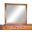 American Modern Orange Brown Mirror