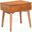 American Modern Orange Brown Nightstand