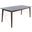 American Modern Wood Dining Table In Walnut