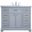 Americana 42 Inch Single Bathroom Vanity Set In Light Grey
