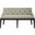 Americana Farmhouse Upholstered Shelter Dining Benchin Black