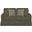Americana Forest Green Box Cushion Slipcovered Loveseat