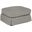 Americana Gray Box Cushion Slipcovered Ottoman