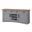 Americana Modern Dove 63 Inch TV Console