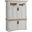 Americana Modern Workstation with Led Light In Cotton and Weathered Natural