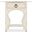 Americana One-Drawer Oval Nightstand In White