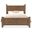 Americana Queen Panel Bed In Medium Wood