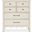 Americana 42 Inch Six-Drawer Chest In White