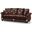 Americana Upholstered Convertible Sofabed with Storage In Brown