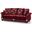 Americana Upholstered Convertible Sofabed with Storage In Burgundy