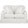 Americana White Box Cushion Slipcovered Loveseat