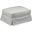 Americana White Box Cushion Slipcovered Ottoman