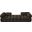 Ames 102 Inch Boucle Fabric Upholstered 3 Piece Modular Sofa In Brown