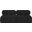 Ames Boucle Fabric 2 Seater Modular Sofa In Black