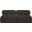 Ames Boucle Fabric 2 Seater Modular Sofa In Brown