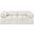 Ames Boucle Fabric 2 Seater Modular Sofa with Arm Support In Cream