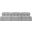 Ames Boucle Fabric 3 Seater Modular Sofa In Grey