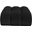 Ames Boucle Fabric Ottoman In Black