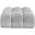 Ames Boucle Fabric Ottoman In Grey