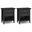 Amherst 24 Inch Solid Wood Bedside Table Set of 2 In Black