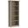 Amherst 30 Inch Solid Wood 5 Shelf Bookcase In Distressed Grey