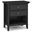 Amherst Solid Wood Bedside Table In Black