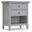 Amherst Solid Wood Bedside Table In Fog Grey