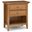 Amherst Solid Wood Bedside Table In Light Golden Brown