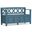 Amherst Solid Wood Entryway Storage Bench In Distressed Coastal Blue