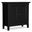 Amherst Solid Wood Low Storage Cabinet In Black