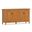 Amherst Solid Wood Wide 4 Door Storage Cabinet In Light Golden Brown