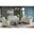 Amias Power Motion Living Room Set with Power Headrest and Dropdown Table In Oyster