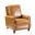 Amil Genuine Leather Recliner In Camel