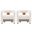 Amirah Accent Chair Set of 2 In White