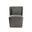 Amita Wheeled Dining Chair In Pebble