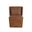 Amita Wheeled Dining Chair In Tobacco Tan