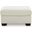 Ammon Ottoman In Ivory