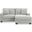 Ammon Sofa Chaise In Smoke