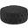 Amour Black Upholstered Vinyl Ottoman