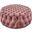 Amour Tufted Button Large Round Performance Velvet Ottoman In Dusty Rose
