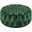 Amour Tufted Button Large Round Performance Velvet Ottoman In Emerald