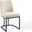 Amplify Sled Base Upholstered Fabric Dining Side Chair In White